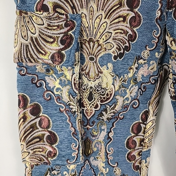 MNML Ultra Baggy Jacquard Cargo Floral Pants Size 29 - Picture 5 of 10